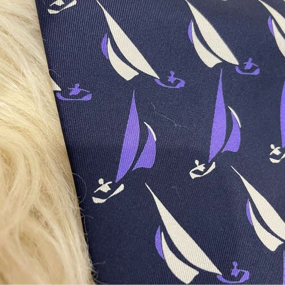GUCCI sailboat silk tie - Picture 5 of 9